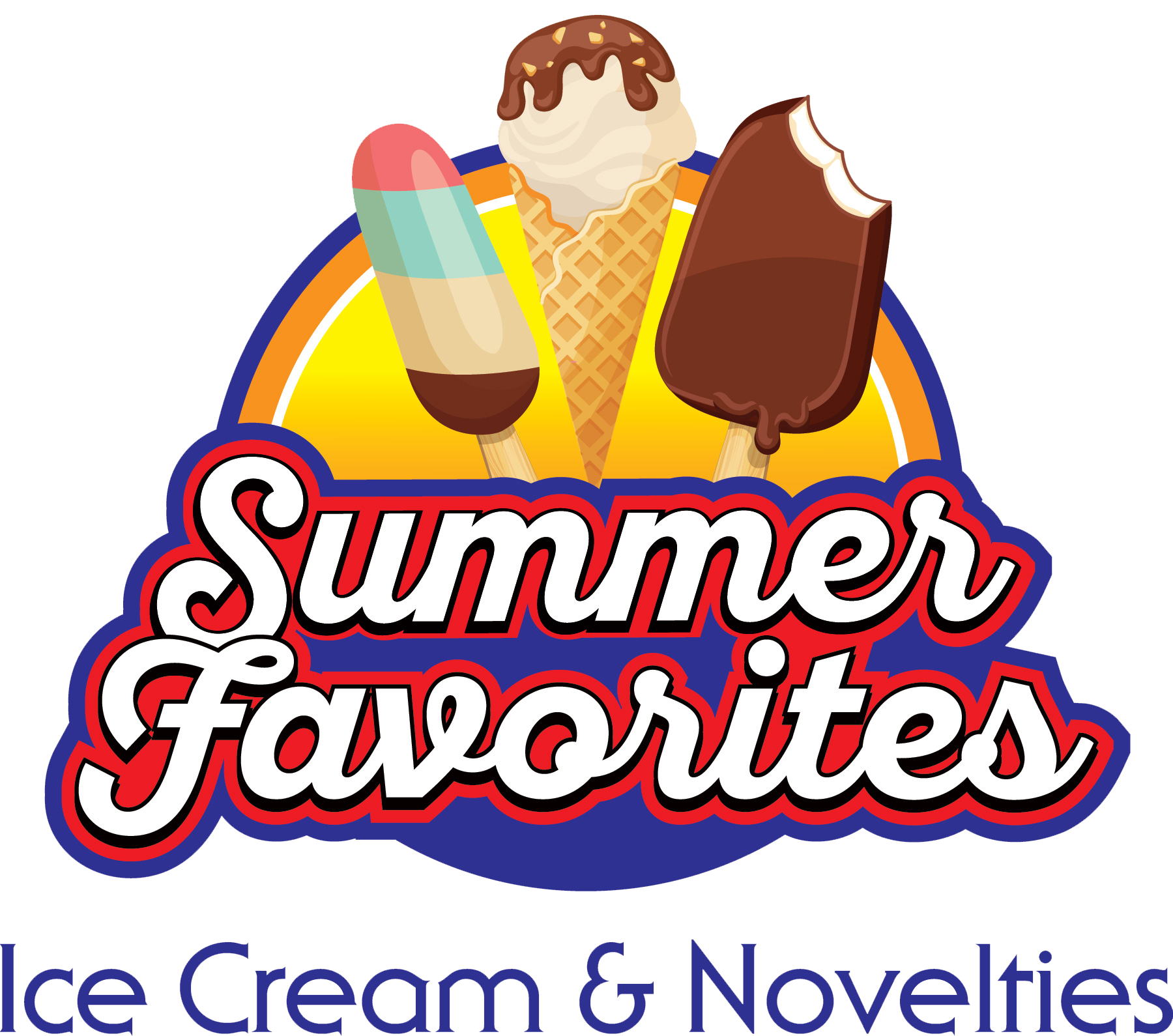 Summer Favorites Ice Cream and Novelties Logo